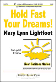 Hold Fast Your Dreams! Two-Part choral sheet music cover Thumbnail